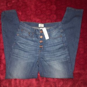 J Crew High Rise Tooth-Pick Jean-NWT